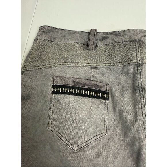Rare Elisa Cavaletti Avant Garde Denim Bohemian Skirt Zipper Size M See Notes - Picture 11 of 13